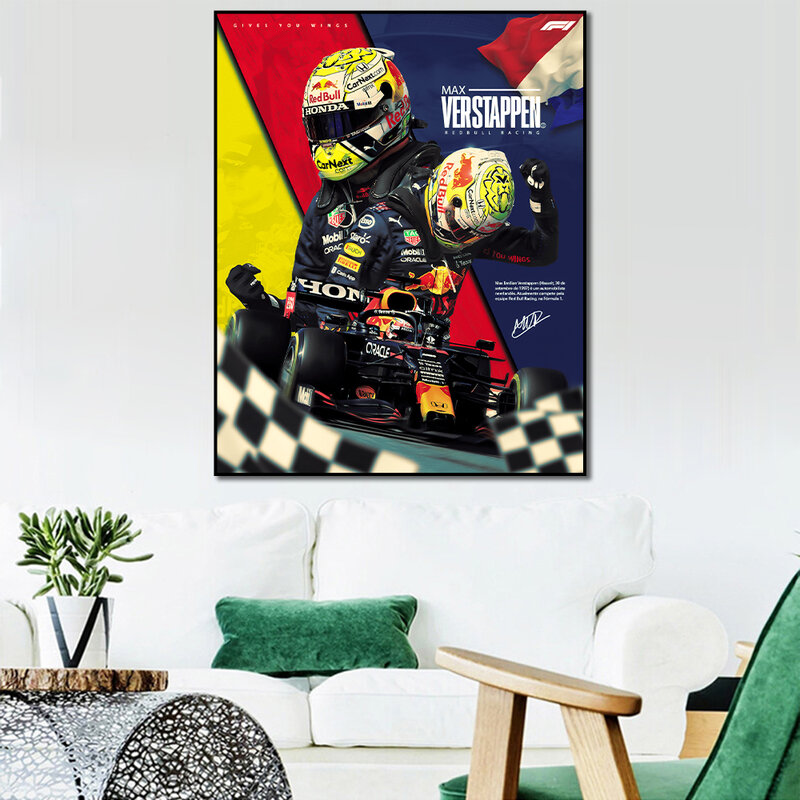 F1 Xe Đua Công Thức 1 Grand Prix Poster Mang Đến Cho Bạn Đôi Cánh Canvas Tranh Nghệ Thuật Treo Tường In Trang Trí Nhà Cửa Cho Sinh Hoạt phòng