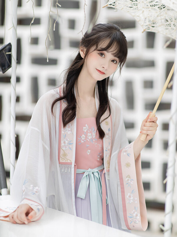 Оригинальное улучшение повседневной одежды в ханьском стиле, женская летняя юбка на завязках