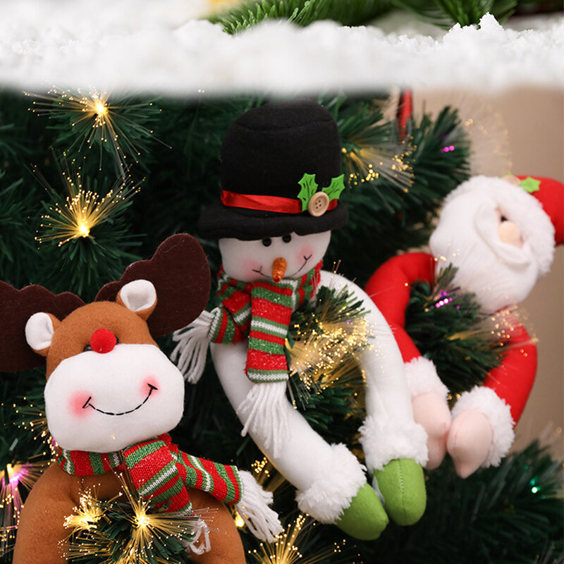 3 pçs decorações de natal decoração para casa criativo cortina botão pingente ornamentos decorações de natal natal cortina decora