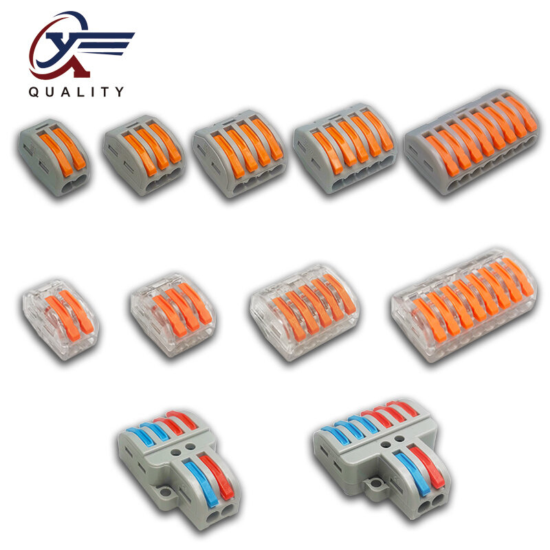 Wire Connector Pin-212 213 214 215 218 SPL-2 3 Universal Terminal 0.08-2.5mm Push-in electrical terminals for cable Connection