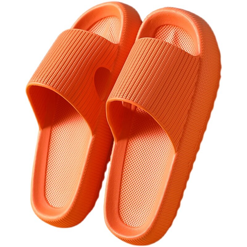 Zapatillas de playa de suela gruesa para hombre y mujer, sandalias de suela suave de Eva, zapatos informales antideslizantes para ducha interior, Unisex