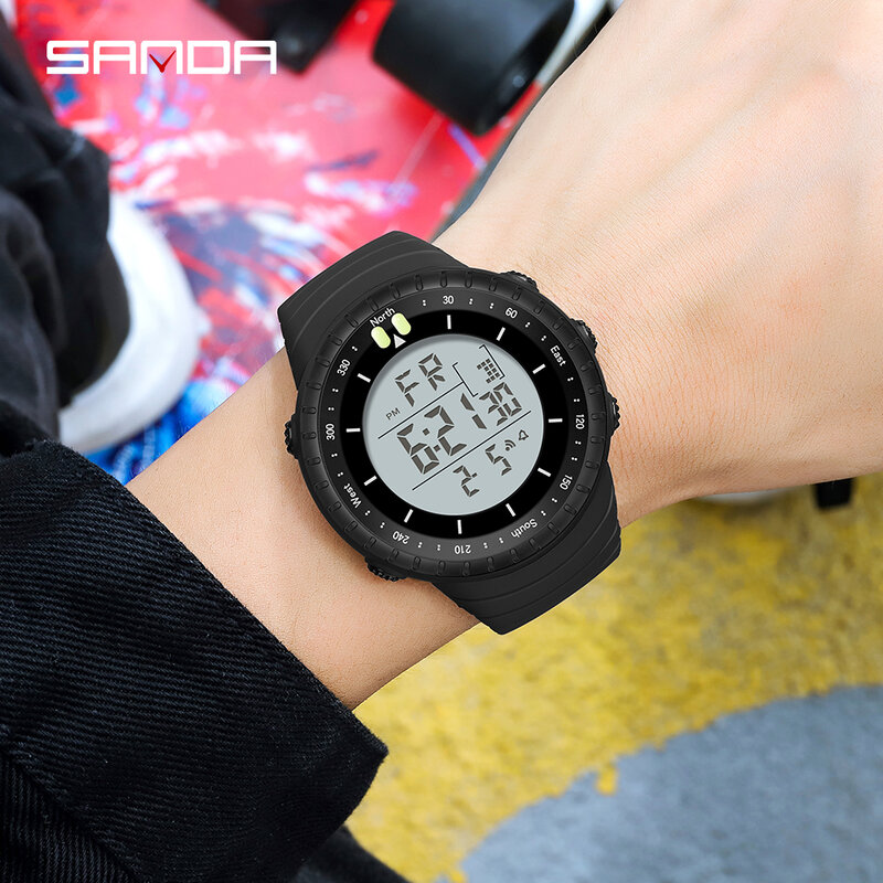 Sport Heren Horloge Militaire Grote Wijzerplaat Horloges Verbeterde Running Led Elektronische Klok Digitale Horloges Voor Mannen Relogio Masculino