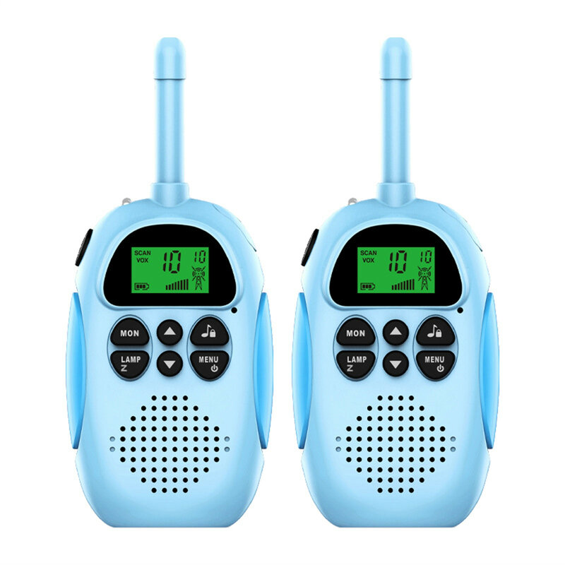 2 pces walkie talkie pai-filho interativa brinquedo à mão walkie-talkie 3km gama esportes ao ar livre ciclismo comunicação remota