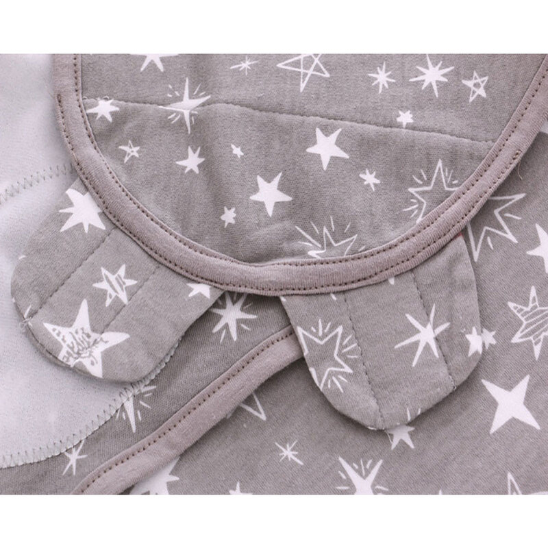 ベビー寝袋セット,0〜3か月の新生児用寝袋,帽子,モスリン毛布,子供用動物綿ピース/セット