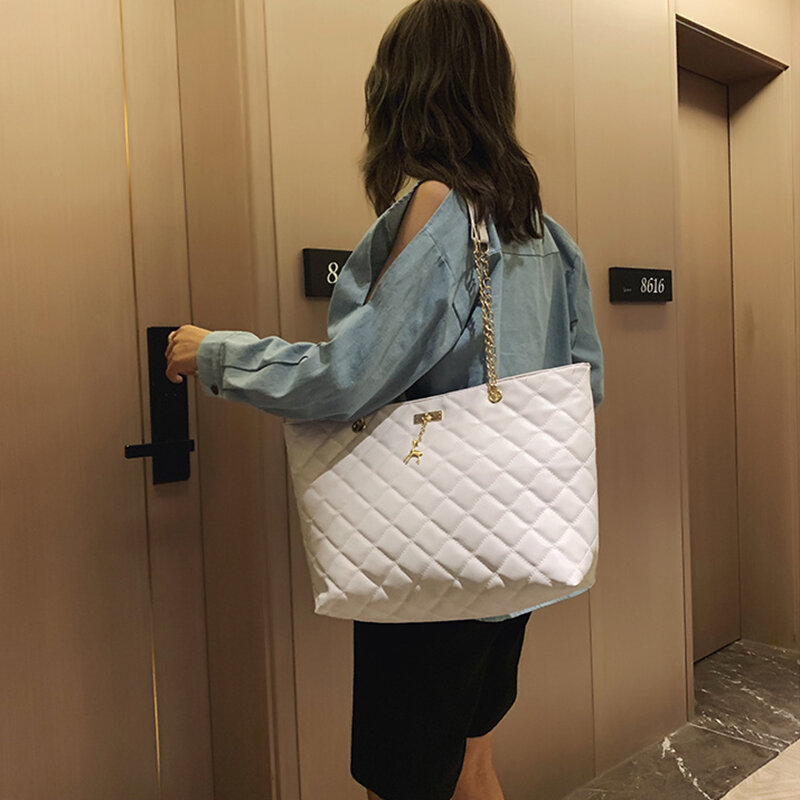 Borsa da donna borse da donna monospalla con una spalla di grande capacità borse per lo Shopping di moda borsa a tracolla da donna a tracolla a catena Designer