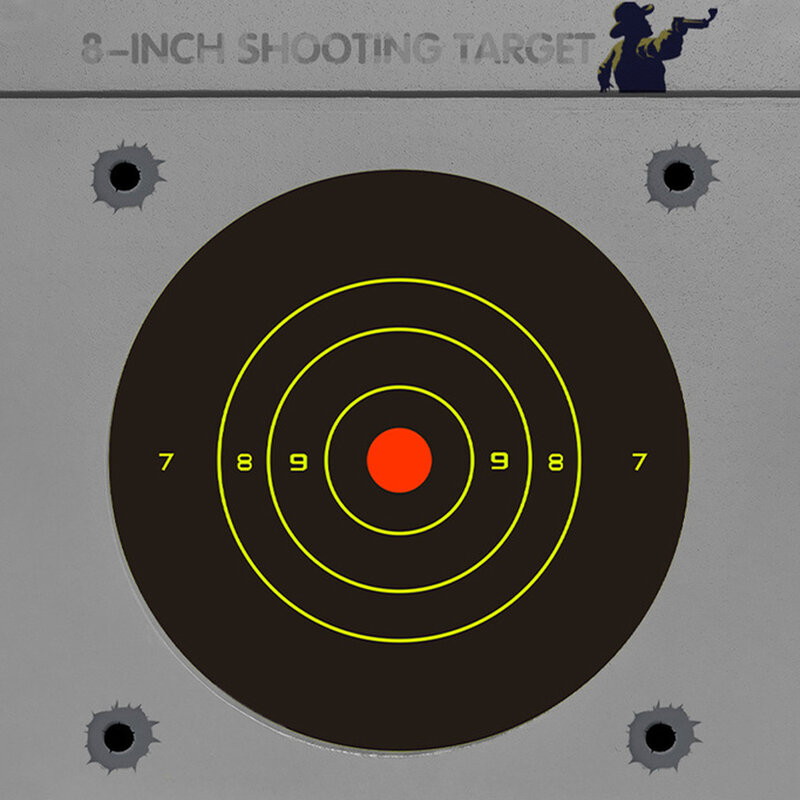 50 قطعة/الوحدة مضان سبلاش زهرة الهدف 8 بوصة لاصق التفاعل الهدف ملصقات اطلاق النار الهدف دائم التفاعل الهدف