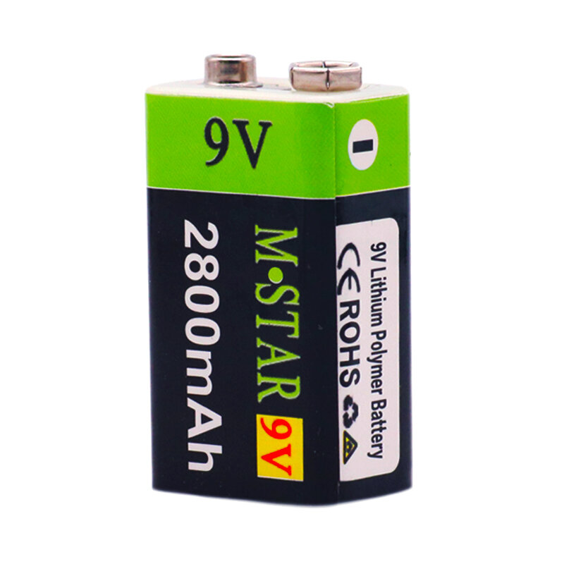 高容量の usb バッテリー 9 v 2800 リチウムイオン二次電池 usb リチウム電池のおもちゃリモートコントロールドロップシッピング