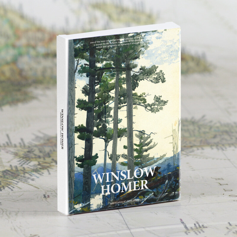 Winslow Homer-tarjeta de felicitación estilo ins, regalo de moda, diario, decoración, papelería, 30 unids/set por juego