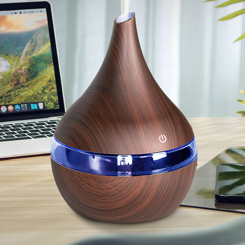 Ultraschall Kalten Nebel USB Air Befeuchter-reinigungsapparat Home 7 Farbwechsel LED Nachtlicht 300ml Ätherisches Öl Aroma Diffusor büro