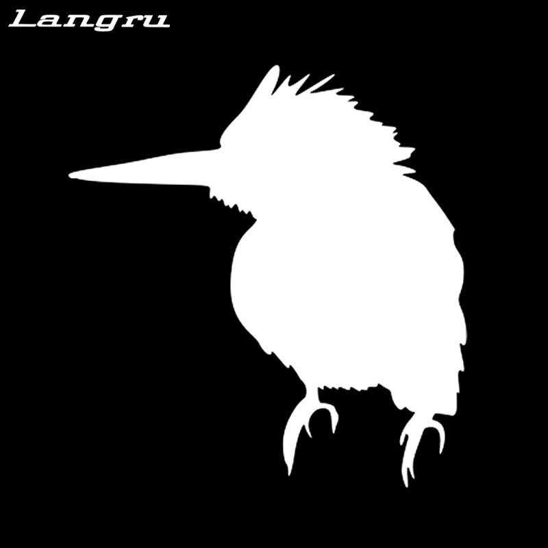Langru Kingfisher Bird Silhouette интересный Автомобильный декоративный стикер автомобильные аксессуары Jdm