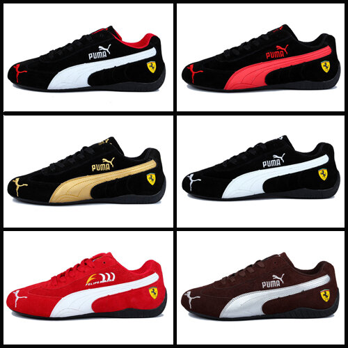 2020 nouveau puma Ferrari moto chaussures pour hommes chaussures de course daim femmes sneaker sport classique conduite chaussures bas EUR taille 36-45