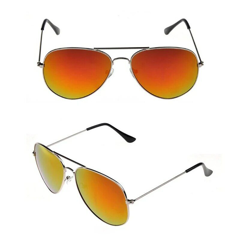 Novo filme colorido óculos de sol óculos de sol, elegante sapo espelho, hipster,