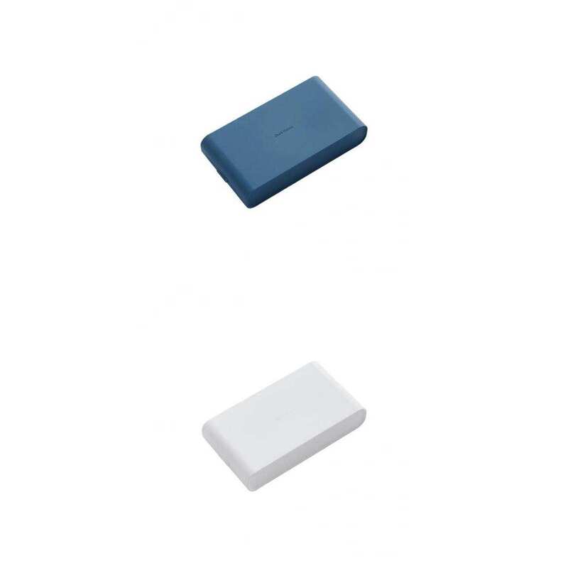 صندوق قناع خفيف الوزن خالية من التلوث مكافحة الغبار إبقاء قناع نظيفة أزرق + أبيض