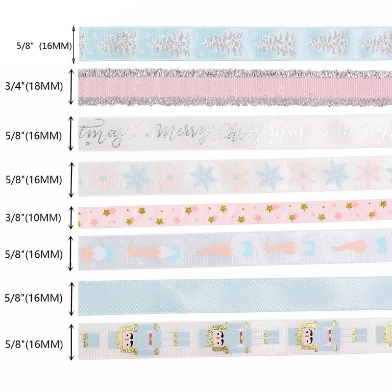 Printed Grosgrain Ribbons for Gift Wrapping Wedding Decoration Hair Bows DIY L41B