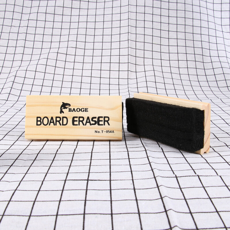 ยางลบกระดานดำผ้าขนสัตว์ Dustless Chalk Board กระดานดำไม้ทำความสะอาดทำความสะอาดแห้ง