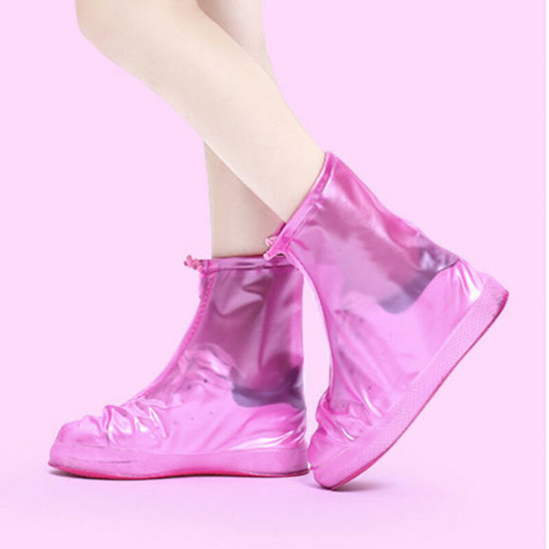 Botas à prova dwaterproof água sapato capa de silicone material unisex sapatos protetores chuva botas capa para interior ao ar livre chuvoso mais grosso antiderrapante