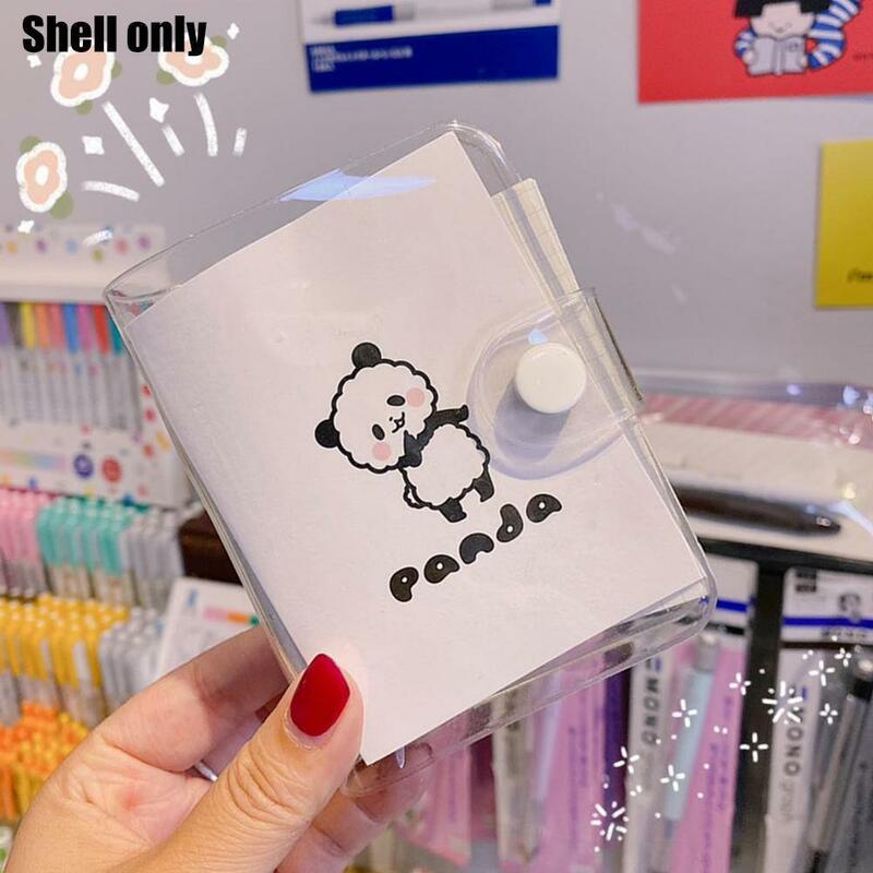 Transparent Binder Shell 3 Holes Binder Page Notebook For Loose Supplies Stationery Soft Handbook Office Tranparent S U0D8