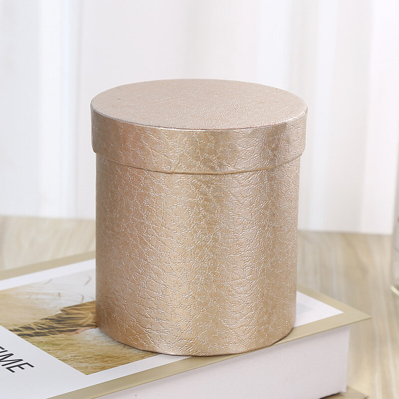 N1Pcs Hat Boxes Marble Romantic Round Boxes Flower Packaging Paper Bag Gift Storage Box Party Candy holding Gift