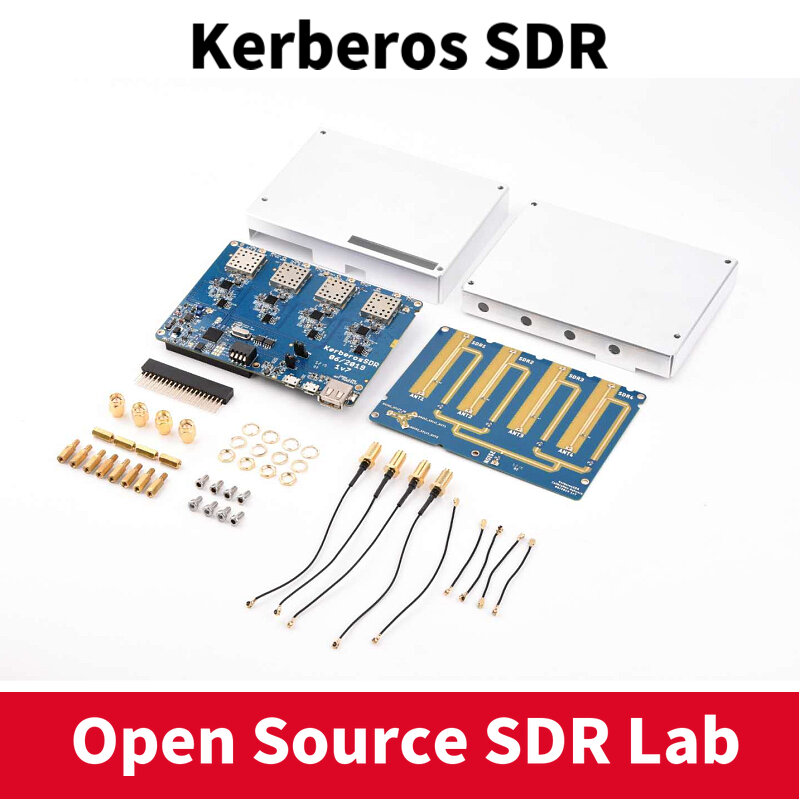 KerberosSDR - 4 Channel Coherent RTL-SDR for direction finding, passive radar, beam forming