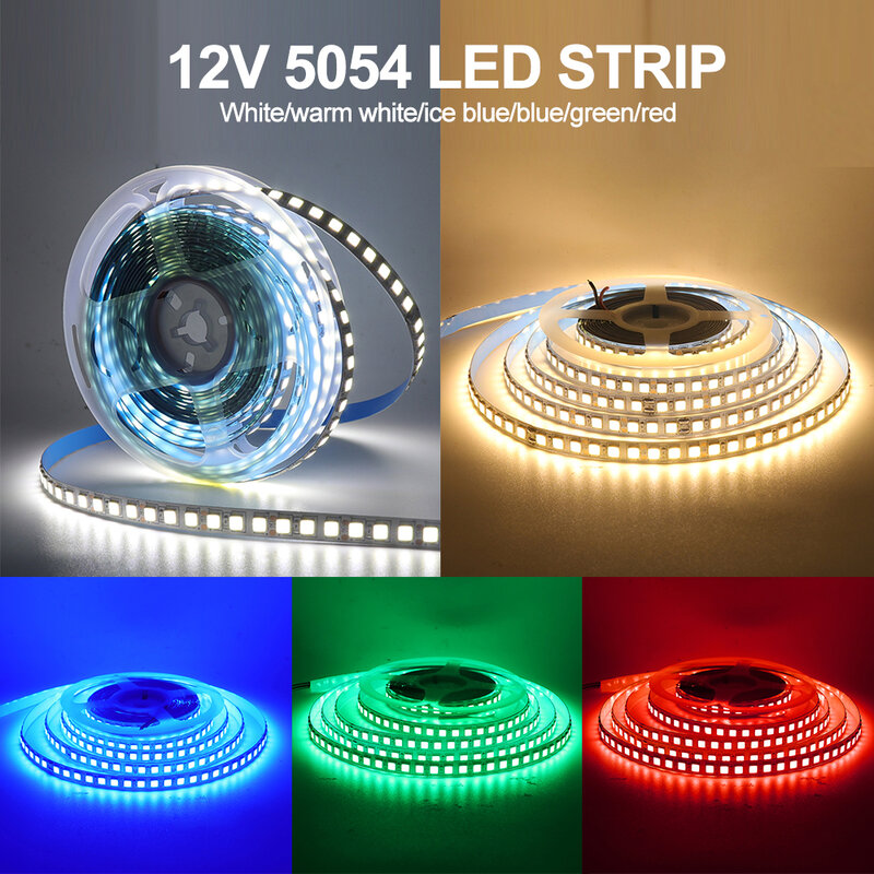 5M listwy RGB LED światła DC12V 2835 5050 5054 SMD elastyczna taśma LED 60/120/240 diody LED wstążka wodoodporna sznur oświetleniowy 3000K 4000K 6000K