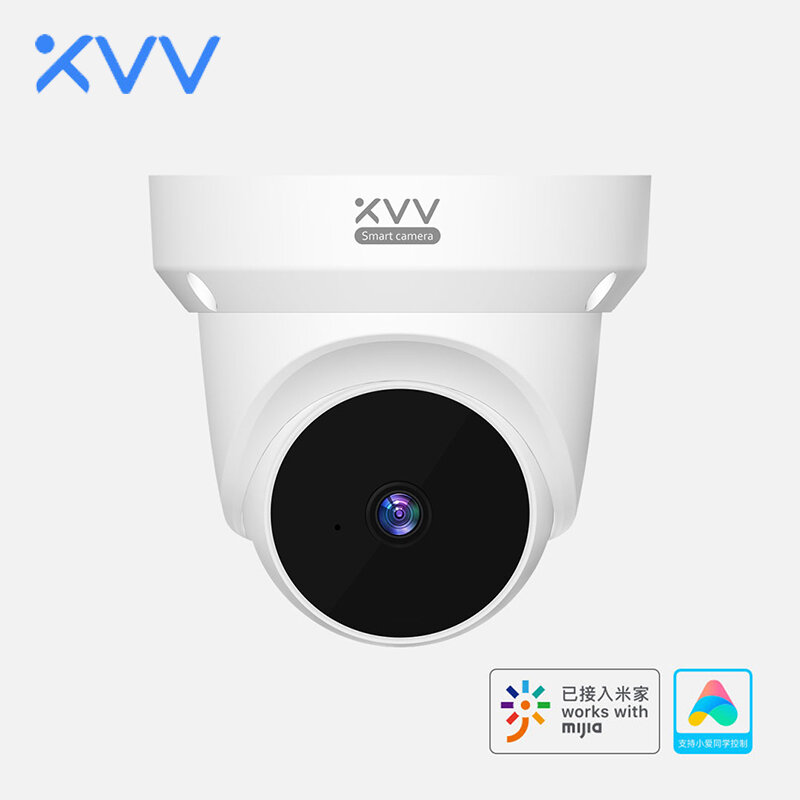 Xiaomi Xiaovv Smart PTZ WIFI IP Camera Support Mijia APP telecomando HD 1080P telecamera per Webcam di sicurezza per visione notturna a infrarossi