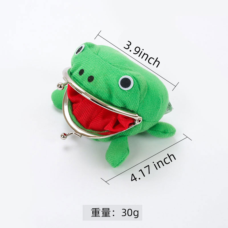 Neuheit Entzückende Anime Frosch Brieftasche Geldbörse Schlüssel Kette Nette Plüsch Frosch Cartoon Cosplay Geldbörse Für Frauen Tasche Zubehör