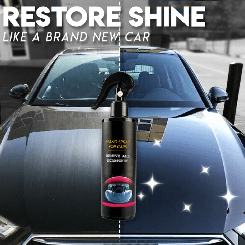 Nano Spray de reparación de arañazos de coche, revestimiento cerámico, sellador de pintura para coche, elimina cualquier rasguño y marca, productos químicos para el hogar