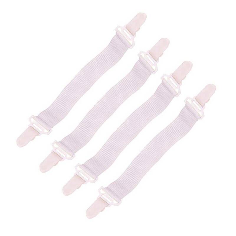 4PCS/Set Elastic Bed Sheet Mattress Cover Blankets Grippers Clip Holder Fasteners Kit Home Textiles Accessories