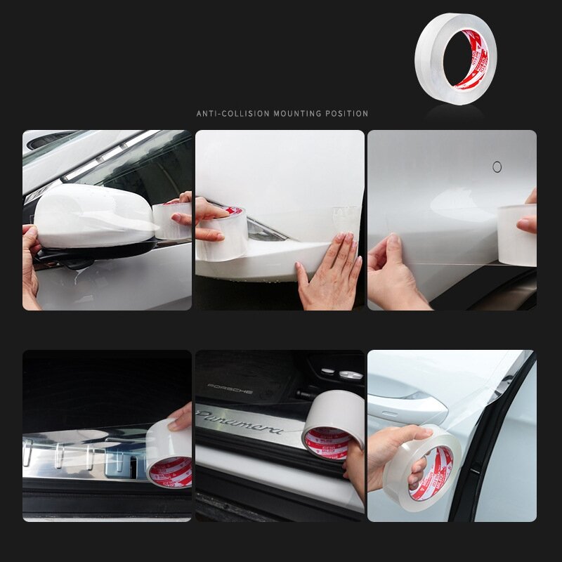 Car Stickers Car Door Sill Protector Multifunction Nano Sticker Tape Auto Bumper Strip Car Door Protect Scratchproof Accessories