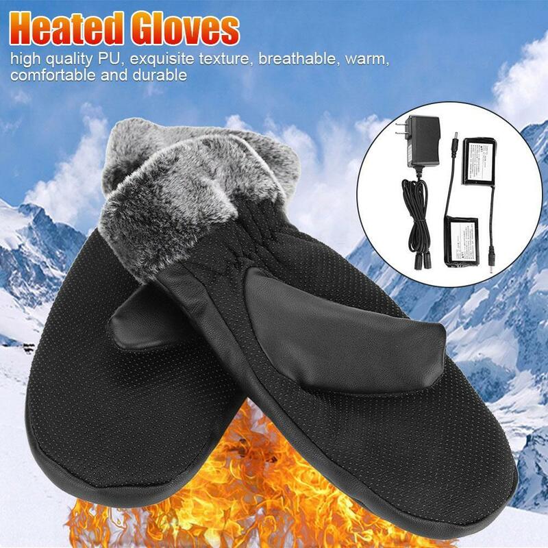 Heating Gloves Charging Gloves Lithium Battery Waterproof Heating Electric Motorcycle Battery Heating Gloves Warm Gloves