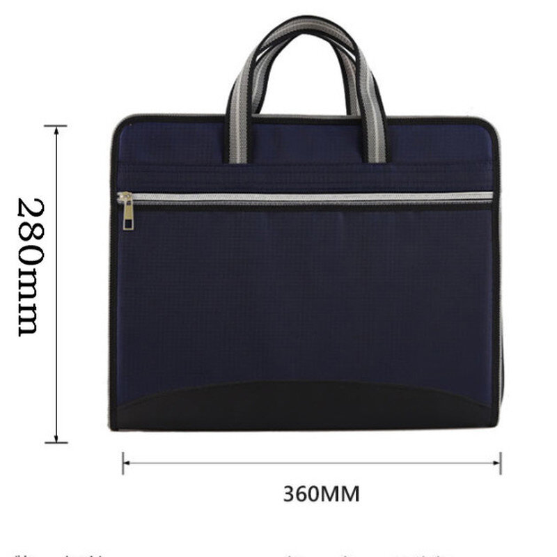 สำนักงานผ้าใบและหนังโฟลเดอร์,12ชั้นความจุ Manager,A4ขนาด36x28cm