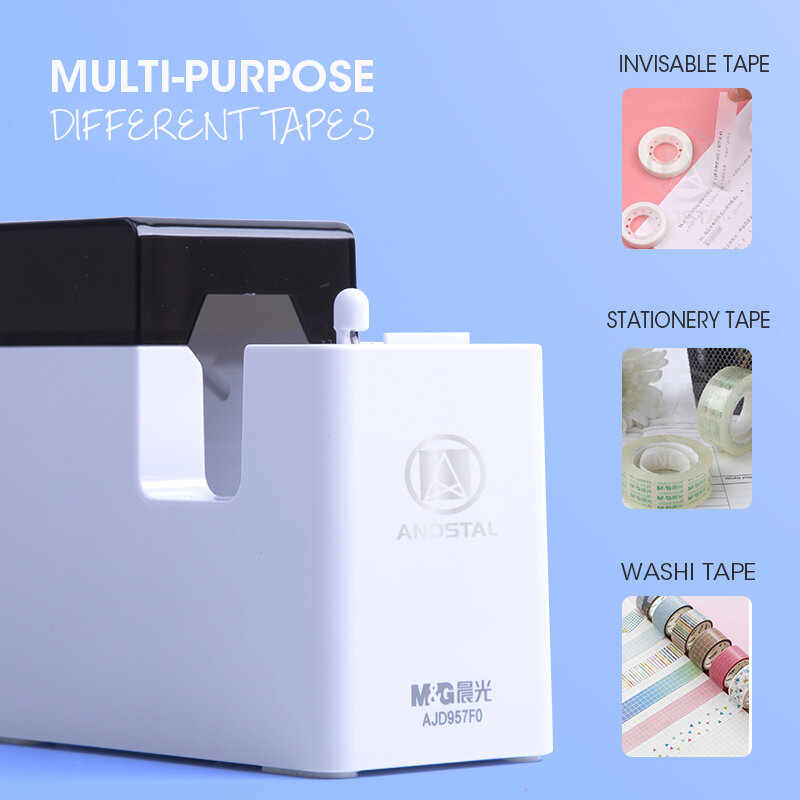 M & G Magic Elektrische Auto Tape Cutter Dispenser Washi Tape Dispensers Automatische Briefpapier Voor Kantoor School Gift Levert