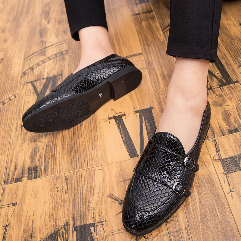 Leather Loafers Men Shoes slip on fashion Soft Design Business Shoes Men Flats Male Casual Office Outdoor Footwear moccasins o5