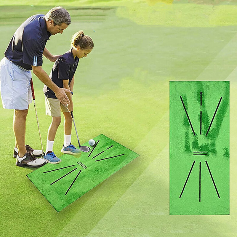 Golf Training Mat for Swing Detection Batting Mini Golf Practice Training Aid Game and Gift for Home Office Outdoor Use