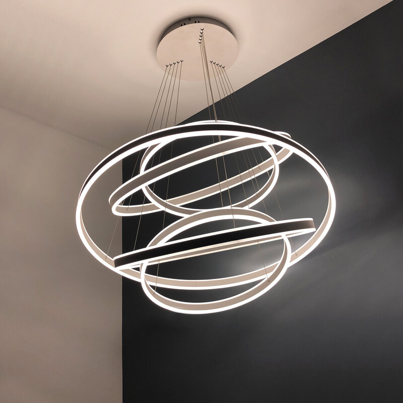 Lampu Gantung Ruang Makan LED Sederhana Modern Tiga Kepribadian Kreatif Ruang Tamu Kamar Tidur Lampu Ruang Makan
