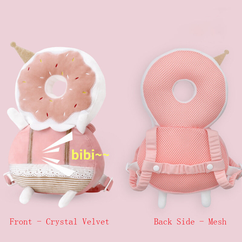 1-3t bebê crianças cabeça de proteção ajustável infantil almofadas de segurança para o bebê walkersprotector almofada de segurança cabeça bonito