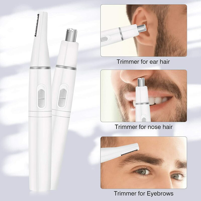 Il nuovo tagliacapelli per naso 2 in 1 e rifinitore per sopracciglia tagliacapelli elettrico per naso per uomo e donna rasoio tagliacapelli per narice
