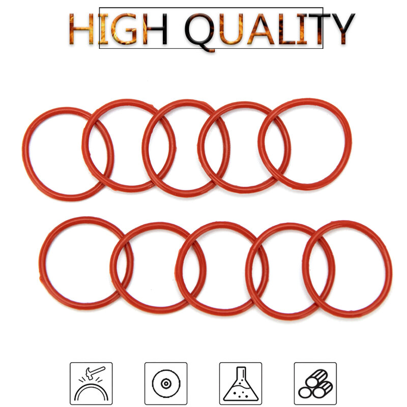 50 pçs vmq silicone borracha selagem o-ring substituição selo vermelho o anéis junta arruela od 6mm-30mm cs 1.5mm diy acessórios s93
