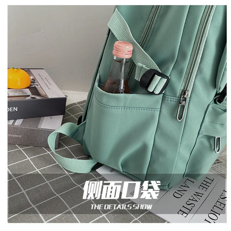 Mochila feminina moda grande-capacidade de lona estudante saco escolar feminino mochila de viagem venda quente