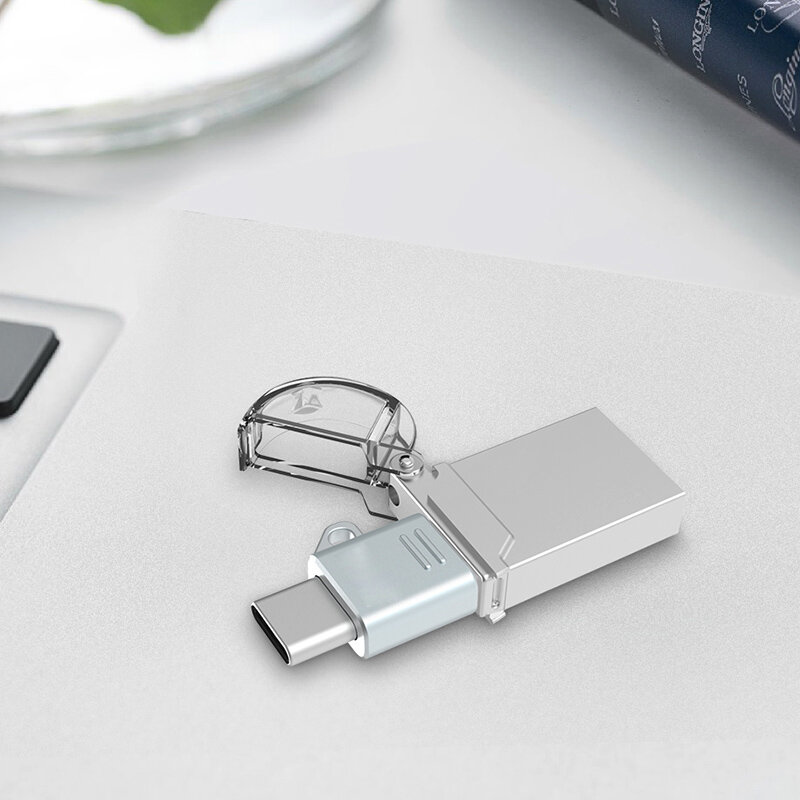 Ginsly-Adaptador USB tipo C a USB 3,0, Cable OTG Thunderbolt 3, para Macbook pro Air, Samsung S10, S9