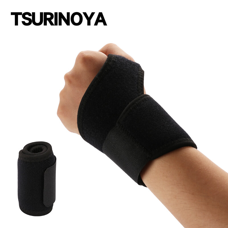 Tsurinoya ajustável pesca bracer esportes ciclismo respirável proteção de pulso envolto bracer