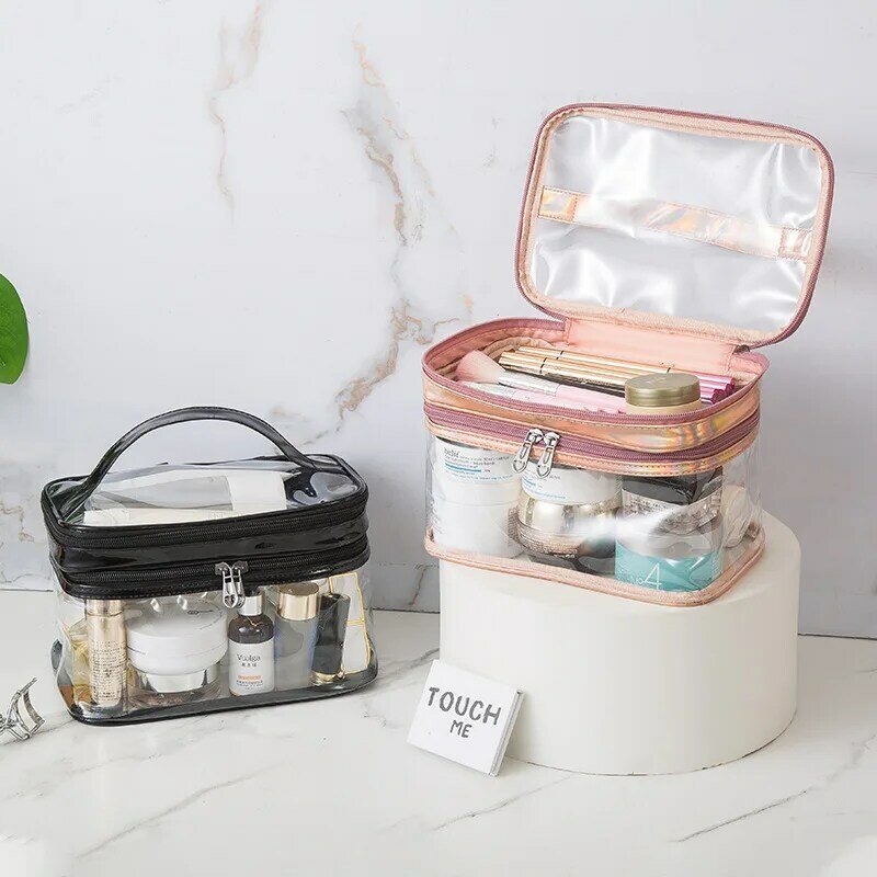 새로운 대형 Cas 작은 방수 귀여운 화장품 대형 여행 세면 용품 가방, ins 스타일 귀여운 화장품 가방 운반 화장품 가방, 2021