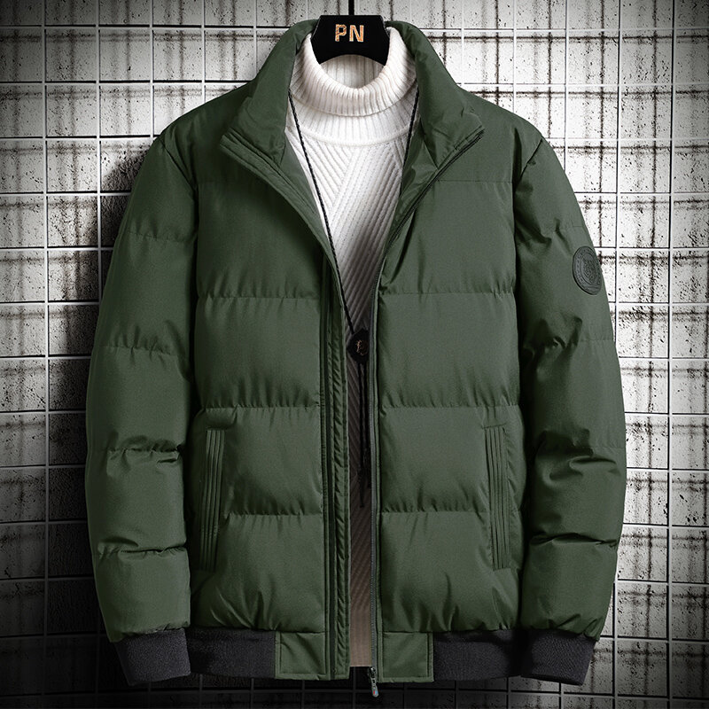 2021 뉴 윈터 남성 파카 재킷 두꺼운 웜 코트 스탠드 칼라 캐주얼 퍼퍼 자켓 코튼 패딩 겨울 파커 플러스 사이즈 8XL
