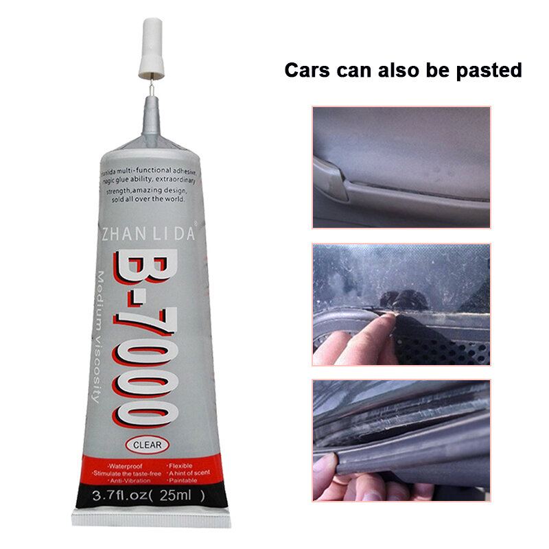 B7000 Mobile Phone Repair Glue 15ml Industrial Strength Sticker Smartphones Tablets Screens Gems Diy Crafts Adhesive Small Smell