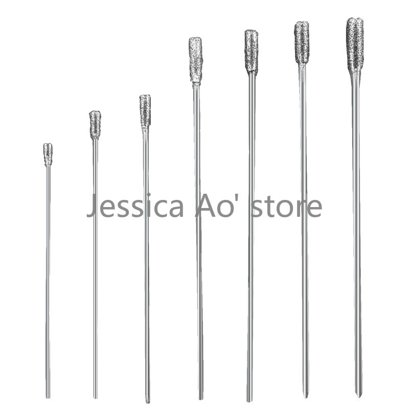 Brocas de diamante superduro, aguja de perforación de Jade de 1-2mm, para brocas de ágata Bodhi turquesa, 30 Uds.