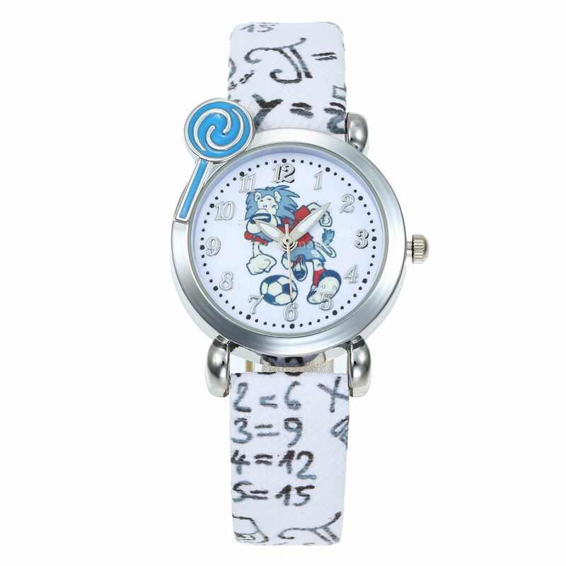Relojes de cuarzo con diseño de León para niños y niñas, pulsera de cristal a la moda, gran oferta