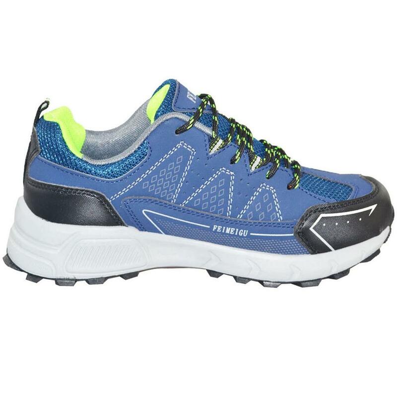 FEIMEIGU Sneakers elastiche da uomo scarpe da ginnastica antiscivolo correre Jogging camminare escursionismo allenamento atletico all'aperto scarpe durevoli stile blu