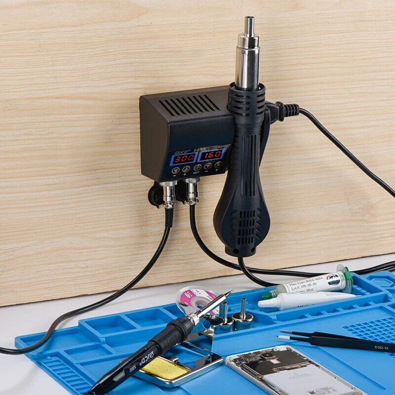 2 in 1 750W Soldering station LCD Digital display welding rework station for cell-phone BGA SMD PCB IC Repair solder tools 8898