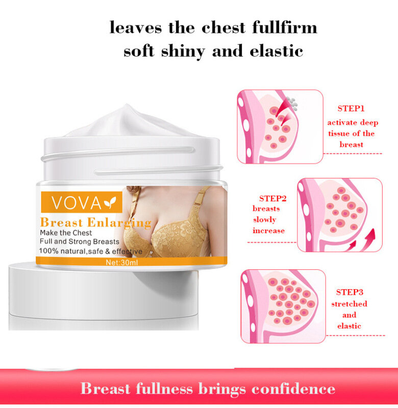 Herbal Breast Enlargement Cream For Women Full Elasticity Chest Care Firming Lifting Breast Growth Cream Big Bust Body Care