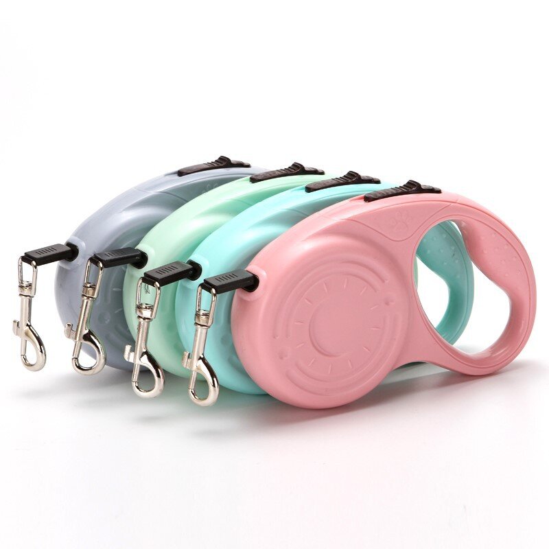 Guinzagli per cani retrattili 3/5M corda per guinzaglio per cani in Nylon estensibile regolabile automatica per cuccioli gatti guinzaglio accessori per animali domestici da passeggio